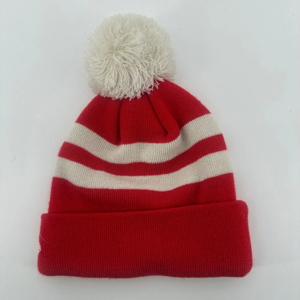 Kansas City Chiefs NFL Knit Pom Beanie Hat‎ Red White New Era